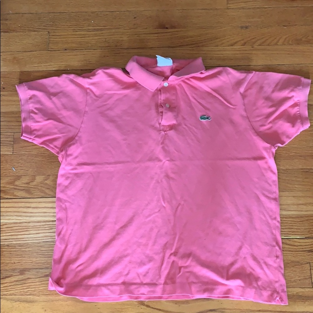 Pink Lacoste size 5 men’s shirt